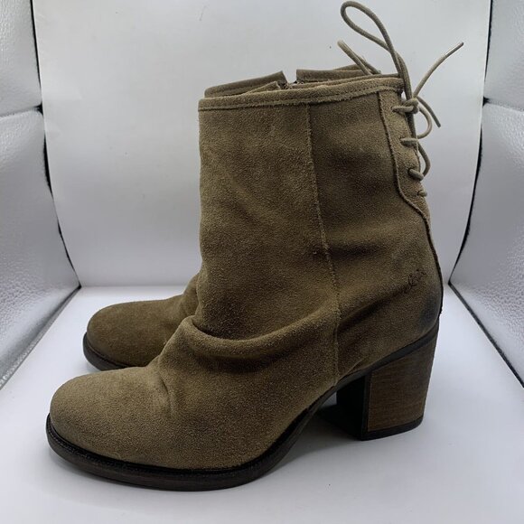 Bos. & Co. BARLOW Suede Leather Heeled Boots Slouchy size 40 US 9 D20 - Picture 2 of 9